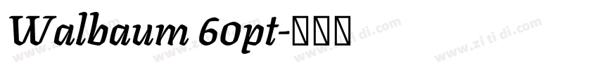Walbaum 60pt字体转换
